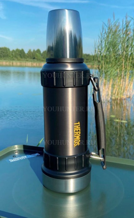 Термос для напитков THERMOS WORK 2520 GM 1.2L нержавеющая сталь чёрный графит