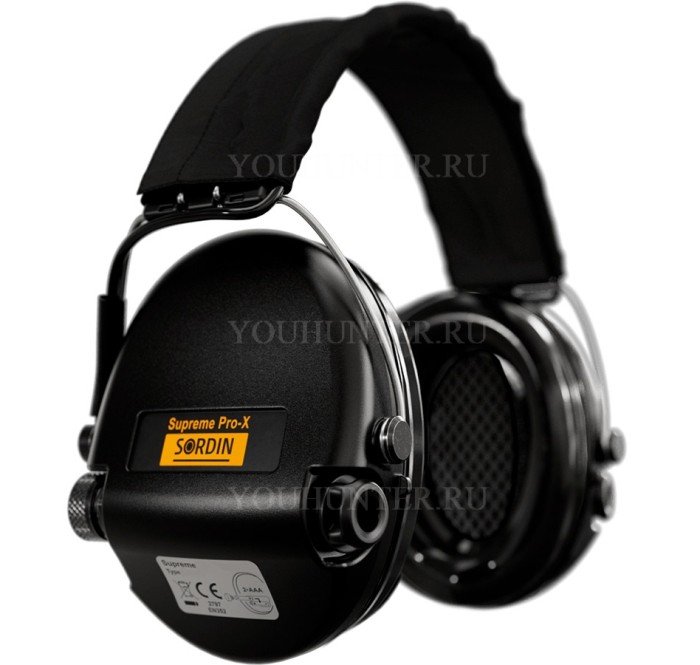 Наушники активные MSA Sordin Supreme Pro-X Black чёрные