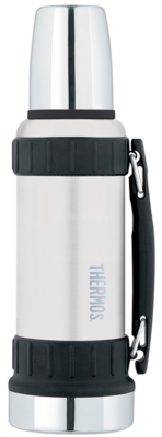 Термос для напитков THERMOS WORK 2520 WH 1.2L нержавеющая сталь складная ручка белый