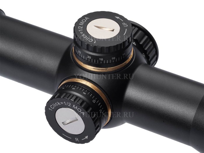 Оптический прицел Gaut Amber 4x36 сетка 27 (Mil-Dot) подсветка красная