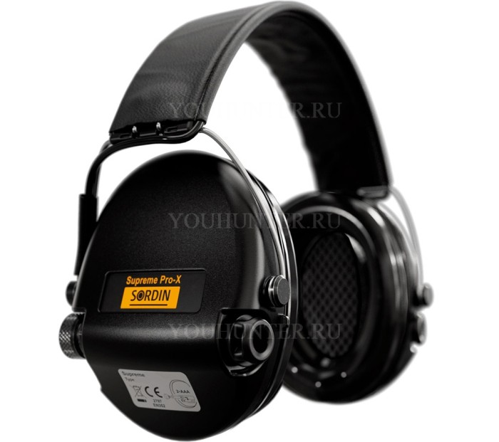 Наушники активные MSA Sordin Supreme Pro-X LED Black GEL чёрные