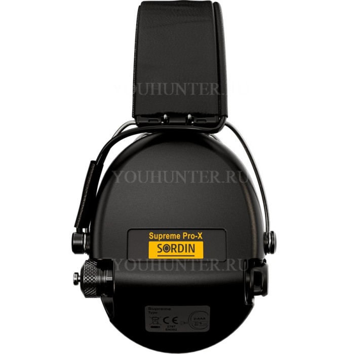 Наушники активные MSA Sordin Supreme Pro-X LED Black GEL чёрные