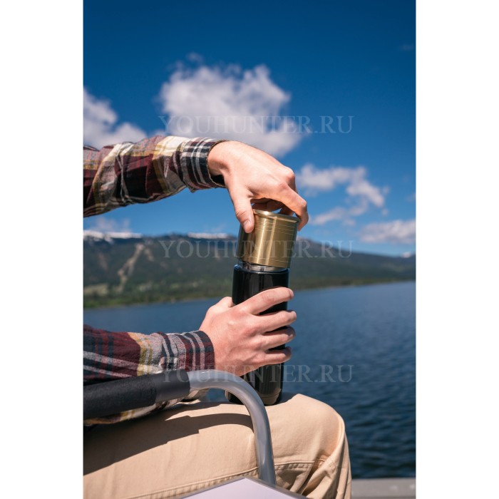 Термос STANSPORT 12 GAUGE SHOTSHELL THERMO BOTTLE (Лучший подарок охотнику / стрелку) 740 мл чёрный