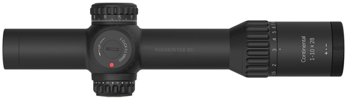 Прицел Vector Optics Continental 34mm ED 1-10x28 FFP, VET-CTR (MIL) (SCFF-47)