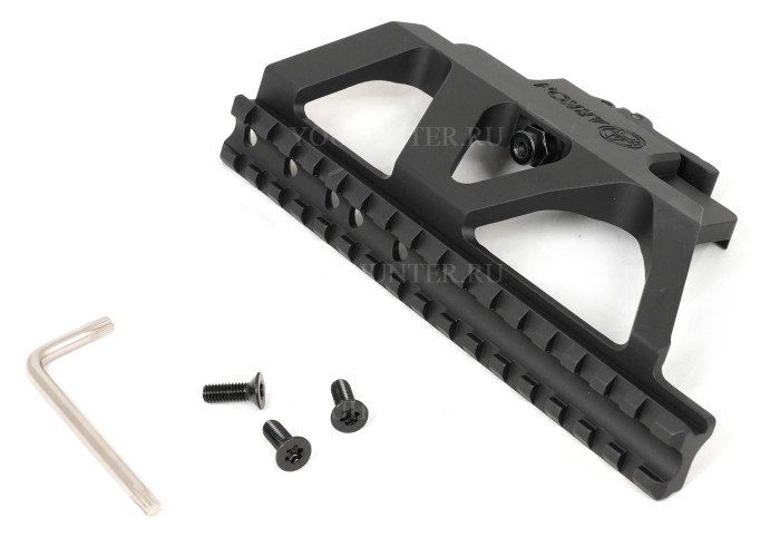 Быстросъемный боковой кронштейн Arkon на СВД/Тигр с планкой weaver + основанием для прицелов Арма