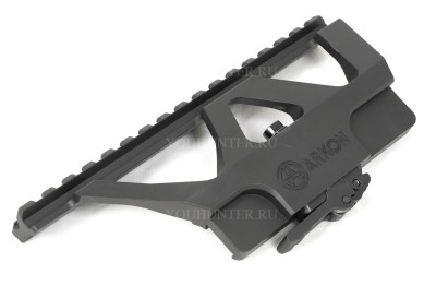 Быстросъемный боковой кронштейн Arkon на СВД/Тигр с планкой weaver + основанием для прицелов Арма 