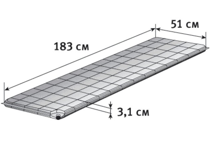 Коврик самонадувающийся ALEXIKA TRAVEL