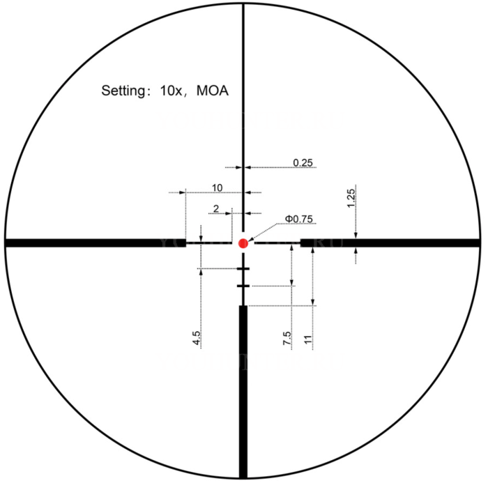 Прицел Vector Optics Continental Hunting ED 2-16x44, SF, VET-10BDC (MOA) (SCOM-39)