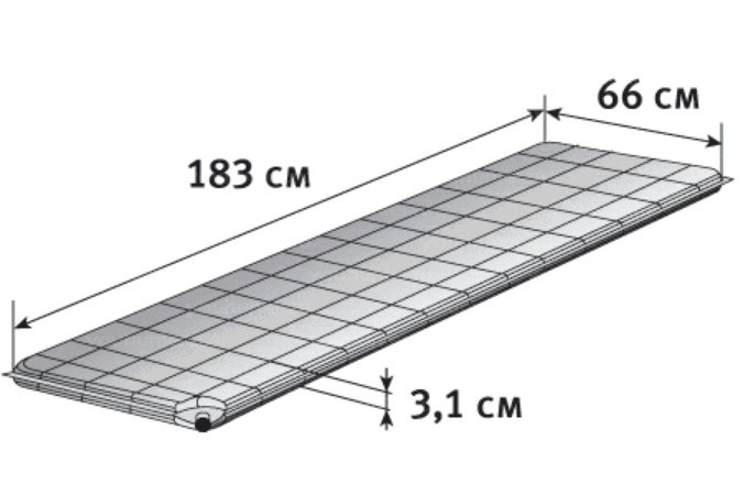 Коврик самонадувающийся ALEXIKA TRAVEL 66