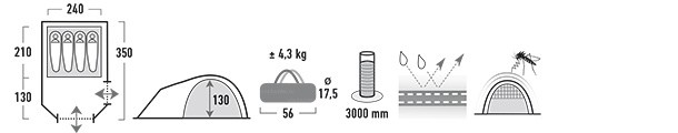 Палатка HIGH PEAK Kira 4