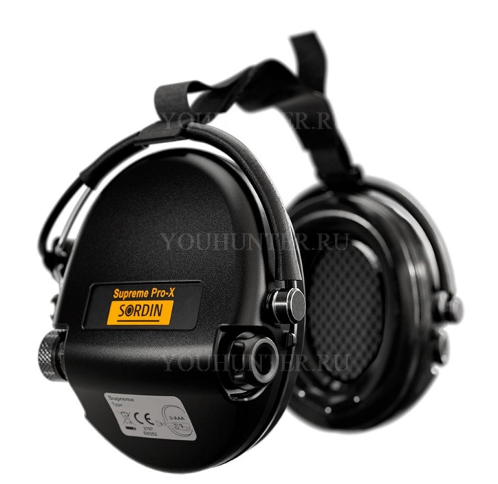 Наушники активные MSA Sordin Supreme Pro-X Neckband Black для шлема / под головной убор