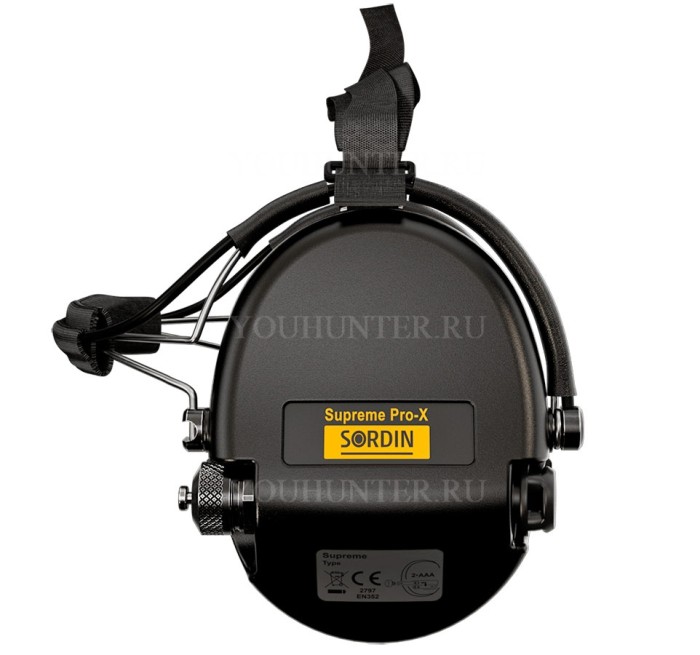 Наушники активные MSA Sordin Supreme Pro-X Neckband Black для шлема / под головной убор