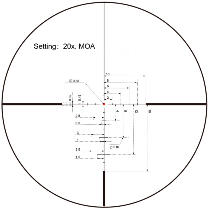 Прицел Vector Optics Continental Hunting ED 3-24x56, SF, VECON-CDM (MOA) (SCOL-50)