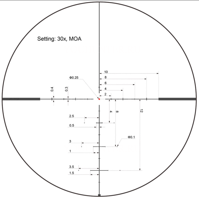 Прицел Vector Optics Continental Hunting ED 4-32x56, SF, VECON-CDM (MOA) (SCOL-51)