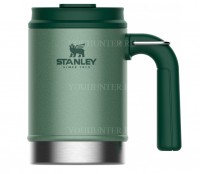 Темно-зеленая походная термокружка STANLEY Classic 0,47L (10-01693-025)