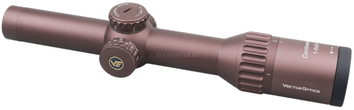 Прицел Vector Optics Continental Tactical 1-6x24 FDE, VET-BTR (MIL) (SCOC-34)