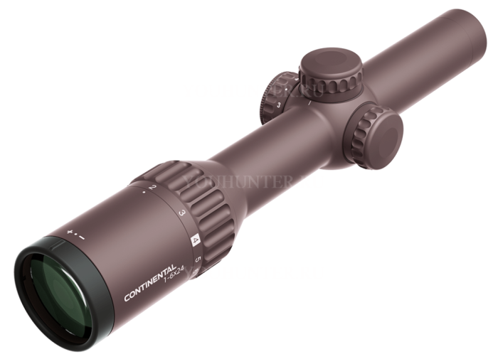 Оптический прицел Vector Optics 30мм Continental x6 1-6x24 Coyote Hunting FDE (SCOC-46)