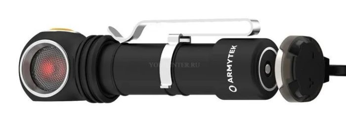 Armytek Wizard C2 WR Magnet USB / Теплый и красный свет / 1020 лм и 230 лм / TIR 70°:120°/1x18650 (в комплекте)