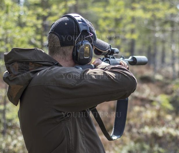 Наушники активные 3M PELTOR ProTac Hunter SNR 26db чёрные/зелёные