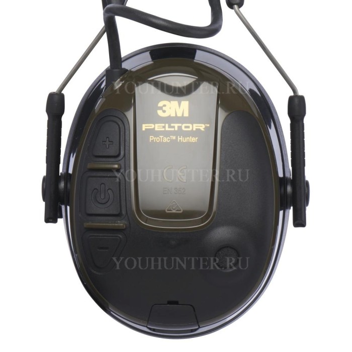 Наушники активные 3M PELTOR ProTac Hunter SNR 26db чёрные/зелёные