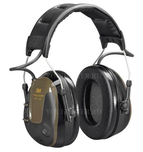 Наушники активные 3M PELTOR ProTac Hunter SNR 26db чёрные/зелёные