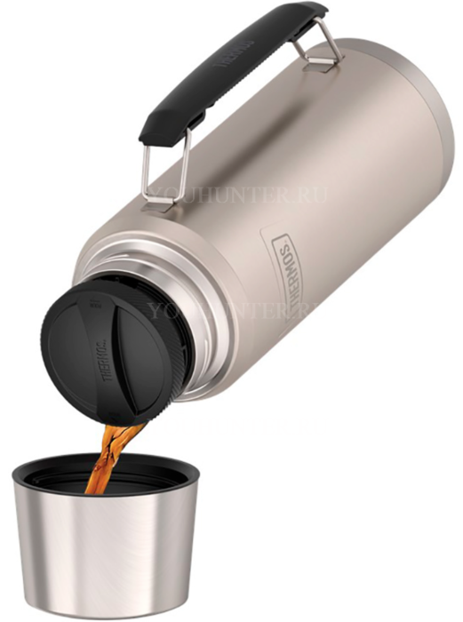 Термос для напитков THERMOS IS-210 SN 1.2L складная ручка песочный