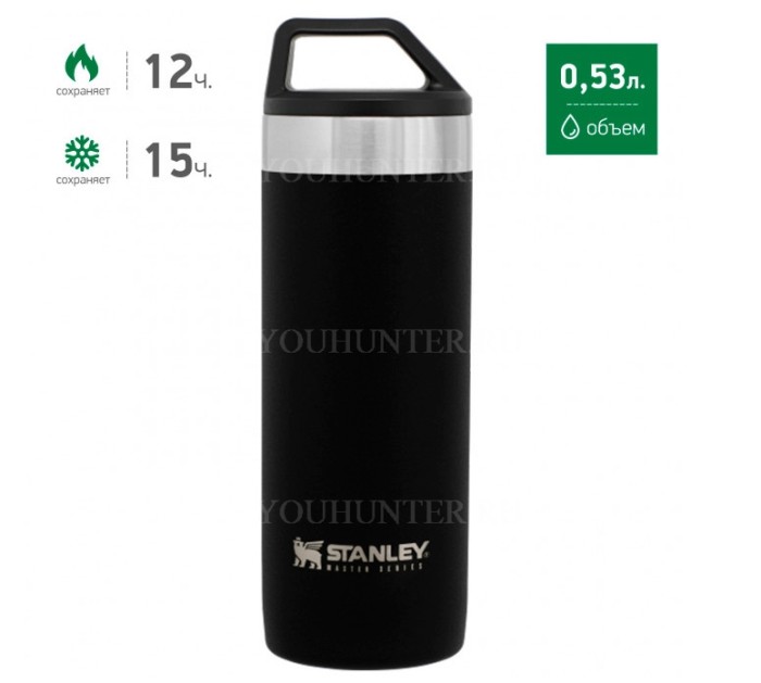 Черная термокружка STANLEY Master 0,53L (10-02661-018)