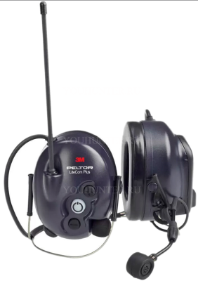 Наушники активные 3МPELTOR WS LiteCom Plus с приёмопередатчиком PMR 446 МГц, SNR 31db, затылочное оголовье