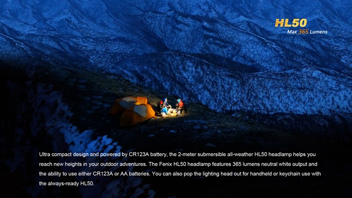 Налобный фонарь Fenix HL50 нейтральный белый свет