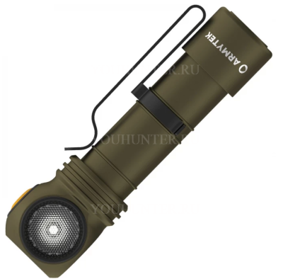 Armytek Wizard C2 Pro Olive / Белый / 2500 лм / TIR 70°:120° / +чехол / 1x18650 (в комплекте) / Magnet USB