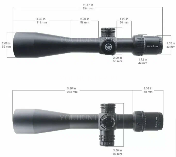 Оптический прицел Vector Optics 30мм FFP VEYRON 6-24X44IR (SCFF-37)