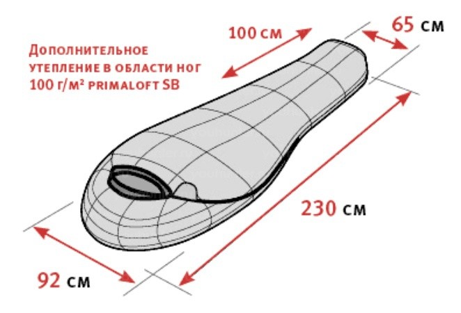 Спальный мешок ALEXIKA BETA (Platinum)