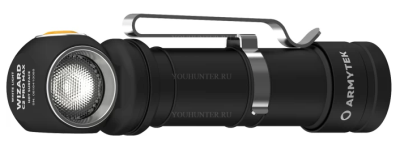Armytek Wizard C2 Pro Max / Белый / 4000 лм / TIR 110°:150° / +чехол / 1x21700 (в комплекте) или 1x18650 / Magnet USB