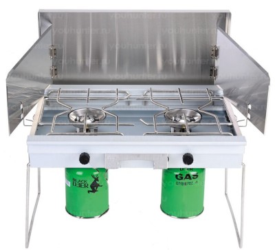 Плита газовая FIRE-MAPLE DOUBLE GAS BURNER BD-990 кемпинговая 2-х комфорочная