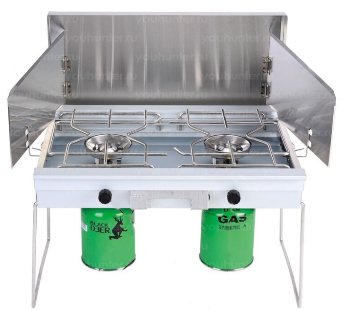 Плита газовая FIRE-MAPLE DOUBLE GAS BURNER BD-990 кемпинговая 2-х комфорочная