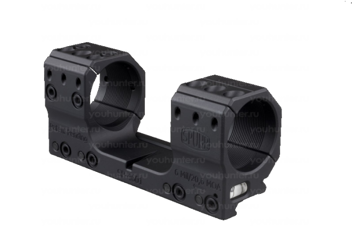 Кронштейн SPUHR кольца 34мм для установки на Picatinny H30мм наклон 6MIL/20.6MOA (SP-4601)