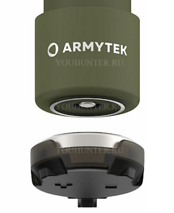 Armytek Wizard C2 Pro Max Olive / Белый / 4000 лм / TIR 110°:150° / +чехол / 1x21700 (в комплекте) / Magnet USB