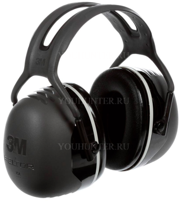 Наушники противошумные 3МPELTOR X5A, SNR 37db, нескладное оголовье, чёрные