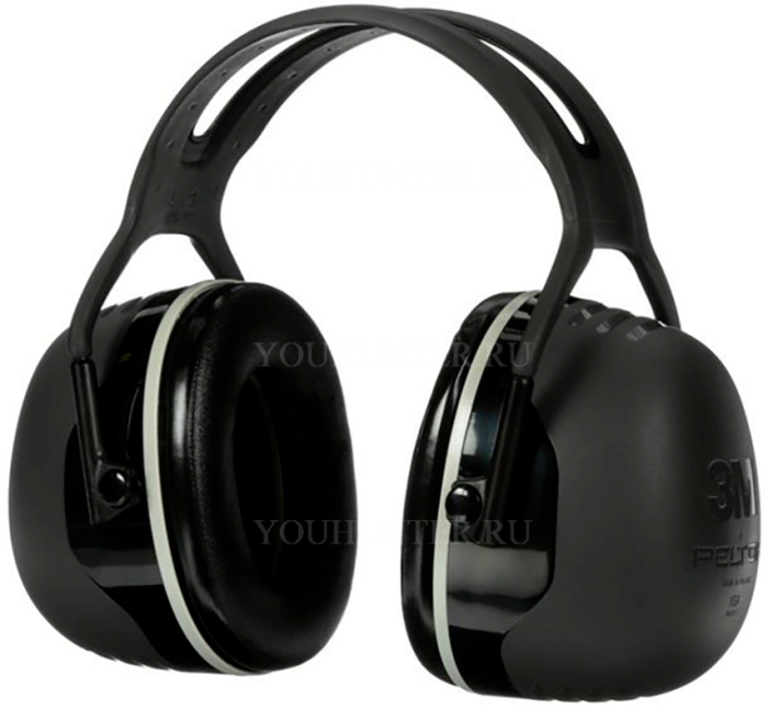 Наушники противошумные 3МPELTOR X5A, SNR 37db, нескладное оголовье, чёрные