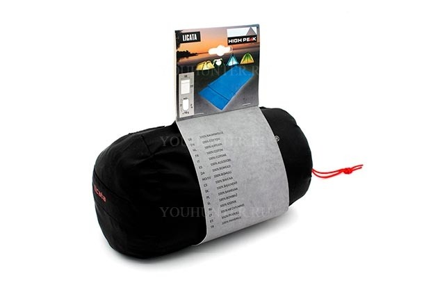 HIGH PEAK Вставка в мешок спальный Cotton Inlett Double Cotton Inlett Double синий 225х180 см