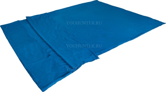 HIGH PEAK Вставка в мешок спальный Cotton Inlett Double Cotton Inlett Double синий 225х180 см