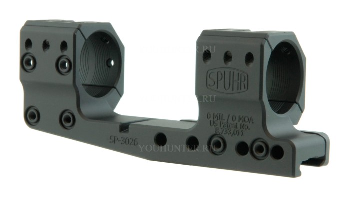 Кронштейн SPUHR кольца 30мм на Picatinny H32мм с выносом (SP-3026)