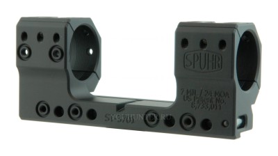 Кронштейн SPUHR кольца 30мм на Picatinny H35мм наклон 7MIL/24MOA (ST-3701)
