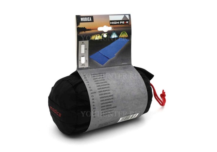 HIGH PEAK Вставка в мешок спальный Cotton Inlett Travel Cotton Inlett Travel синий 225см длина