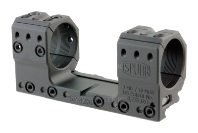 Кронштейн SPUHR кольца 34мм на Picatinny H30мм наклон 3MIL/10.3MOA (SP-4301)