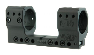 Кронштейн SPUHR кольца 34мм на Picatinny H35мм наклон 7MIL/24MOA (ST-4701)