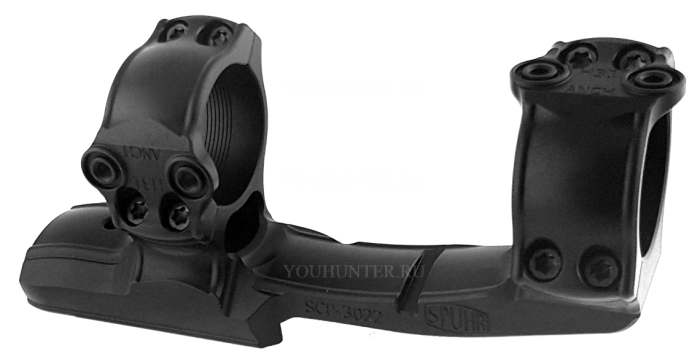 Кронштейн SPUHR D30мм для установки на Picatinny, H38мм, Interface без наклона (SCP-3022D) с выносом (охотничья серия)