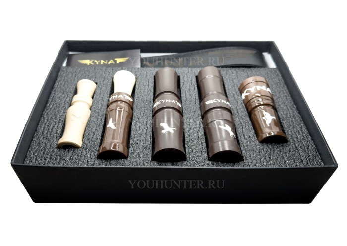 Набор манков КЫНАТ на Уток и Гусей (Кряква/Чирок/Свиязь/Гуменник/Белолбый + подвес) Якутия