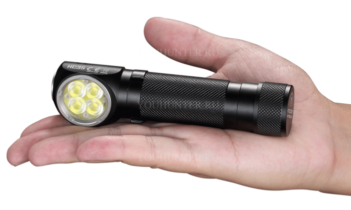 Фонарь налобный Nitecore HC35 2700 люмен дальность 134м магнитное основание