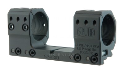 Кронштейн SPUHR кольца 34мм на Picatinny H30мм наклон 13MIL/44.4MOA (SP-4801)